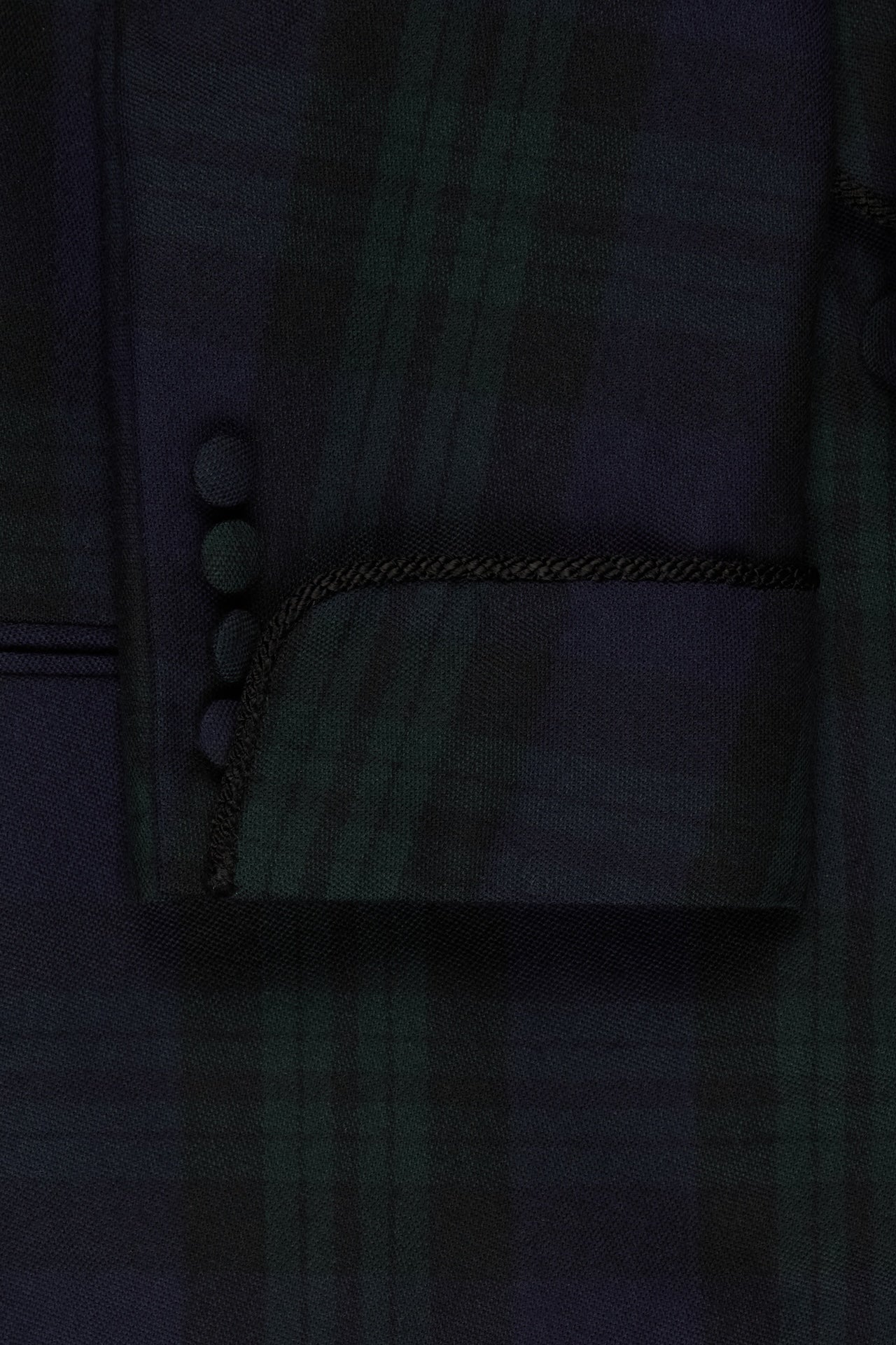 Black Watch Tartan Single Breasted Dinner Jacket