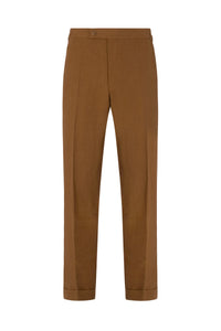 Tobacco Linen Trousers
