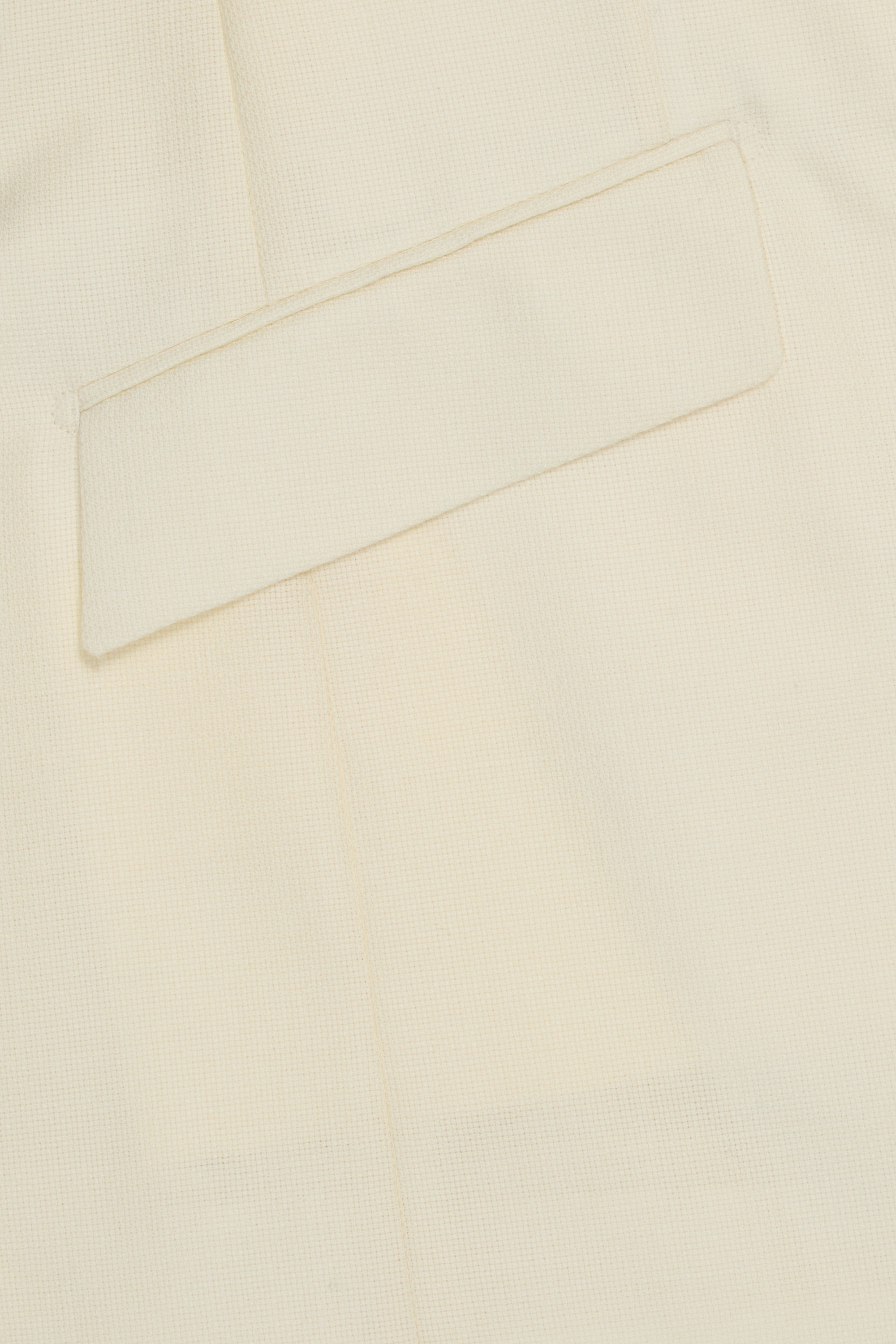 Cream Hopsack Blazer