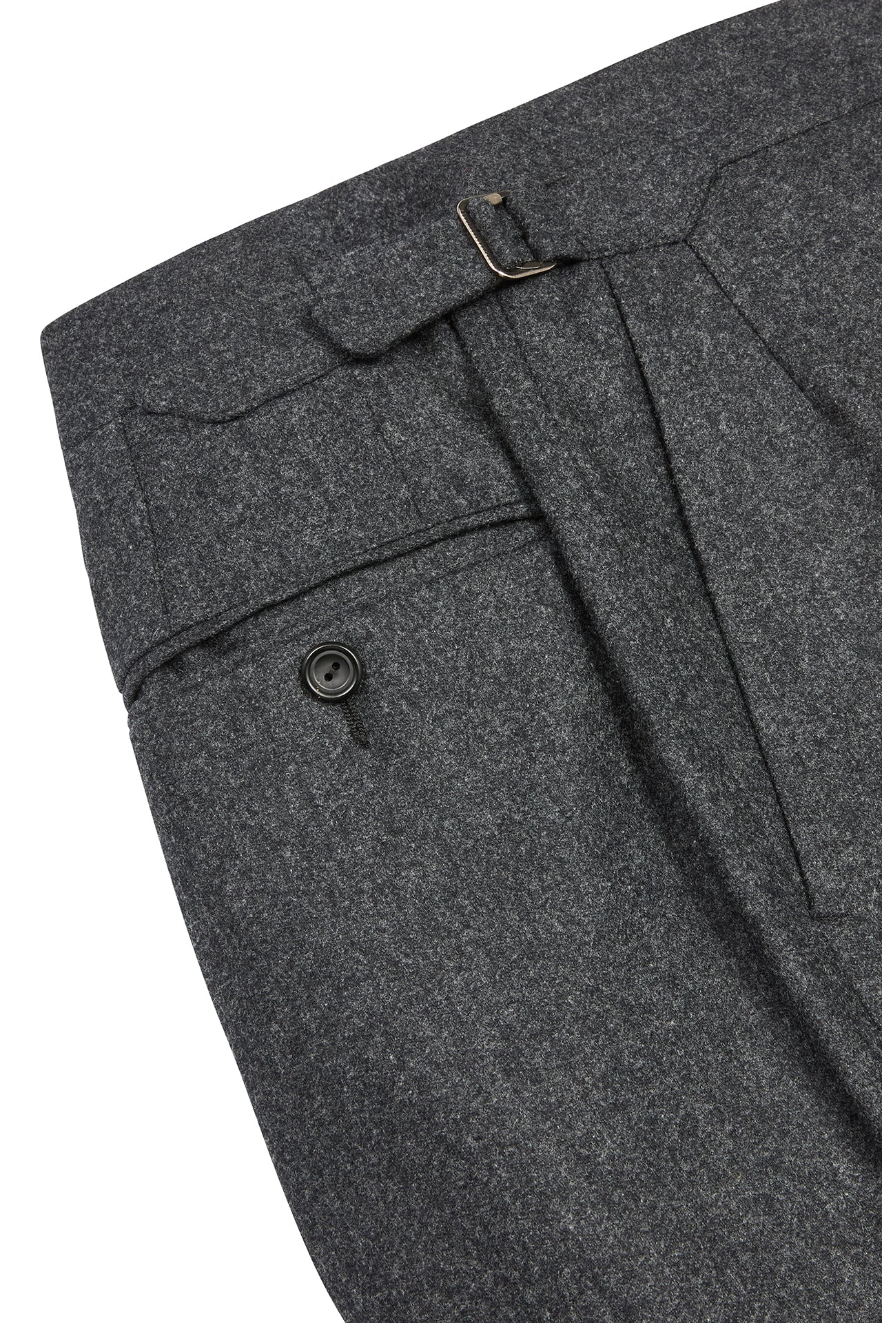 Charcoal Flannel Trousers