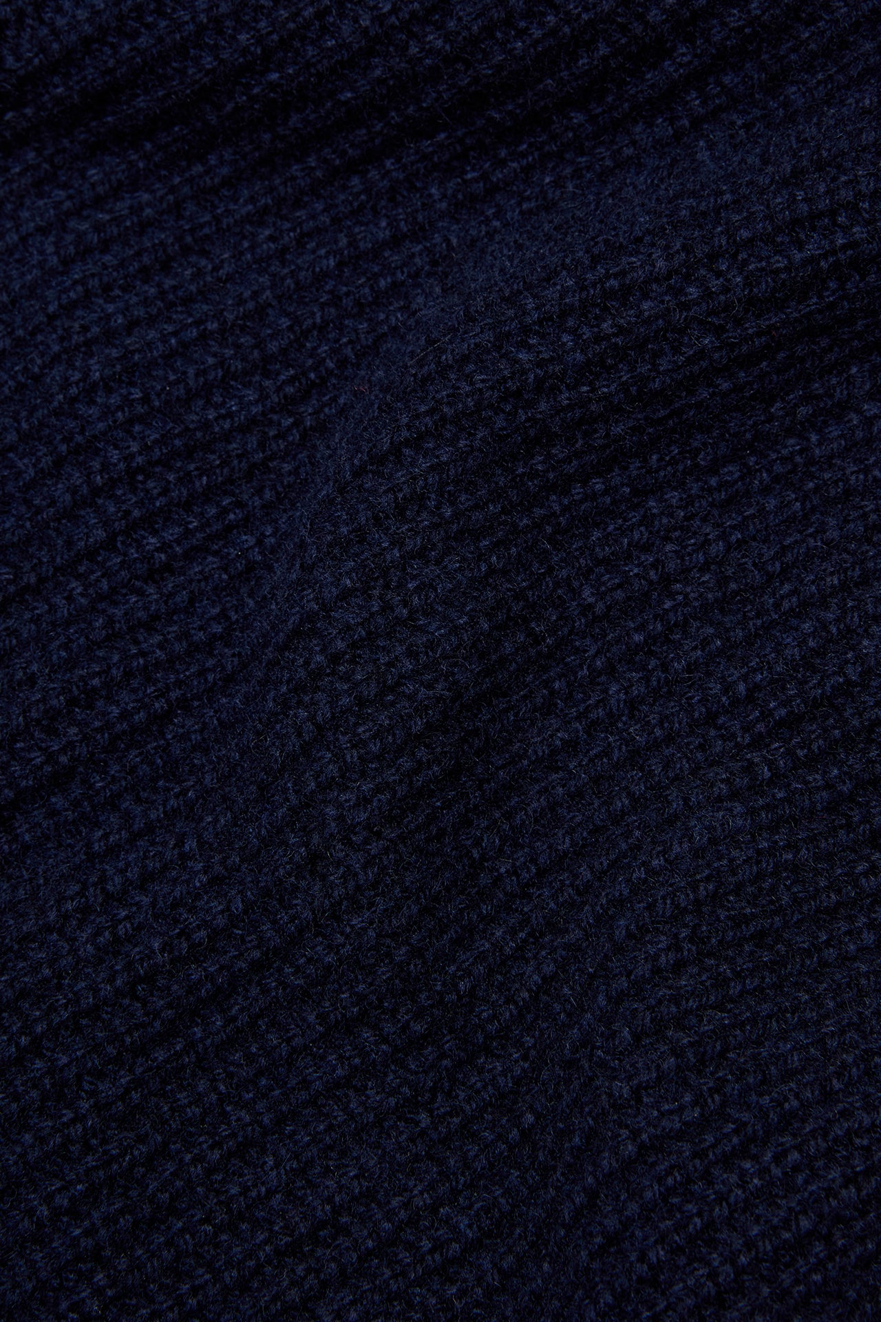 Huntsman x Smedley Midnight Merino/Cashmere Double Zip Jumper