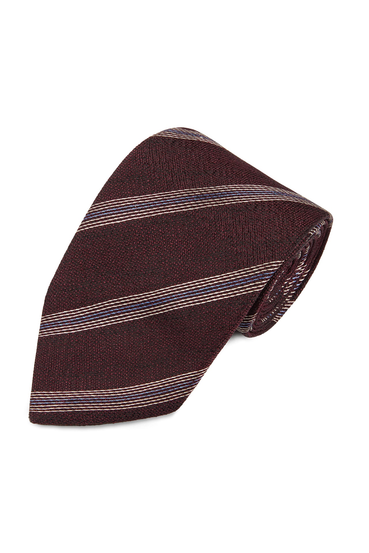 Mi Silk Stripe Tussah Tie