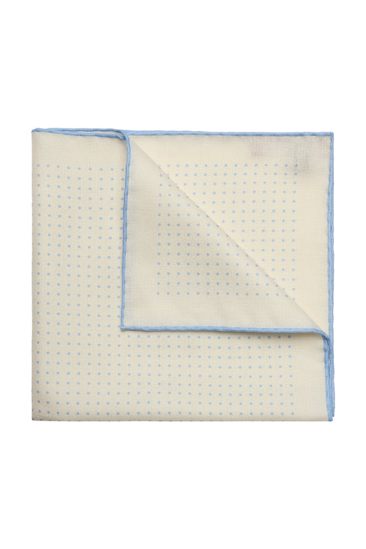 Spot Silk Hopsack Pocket Square