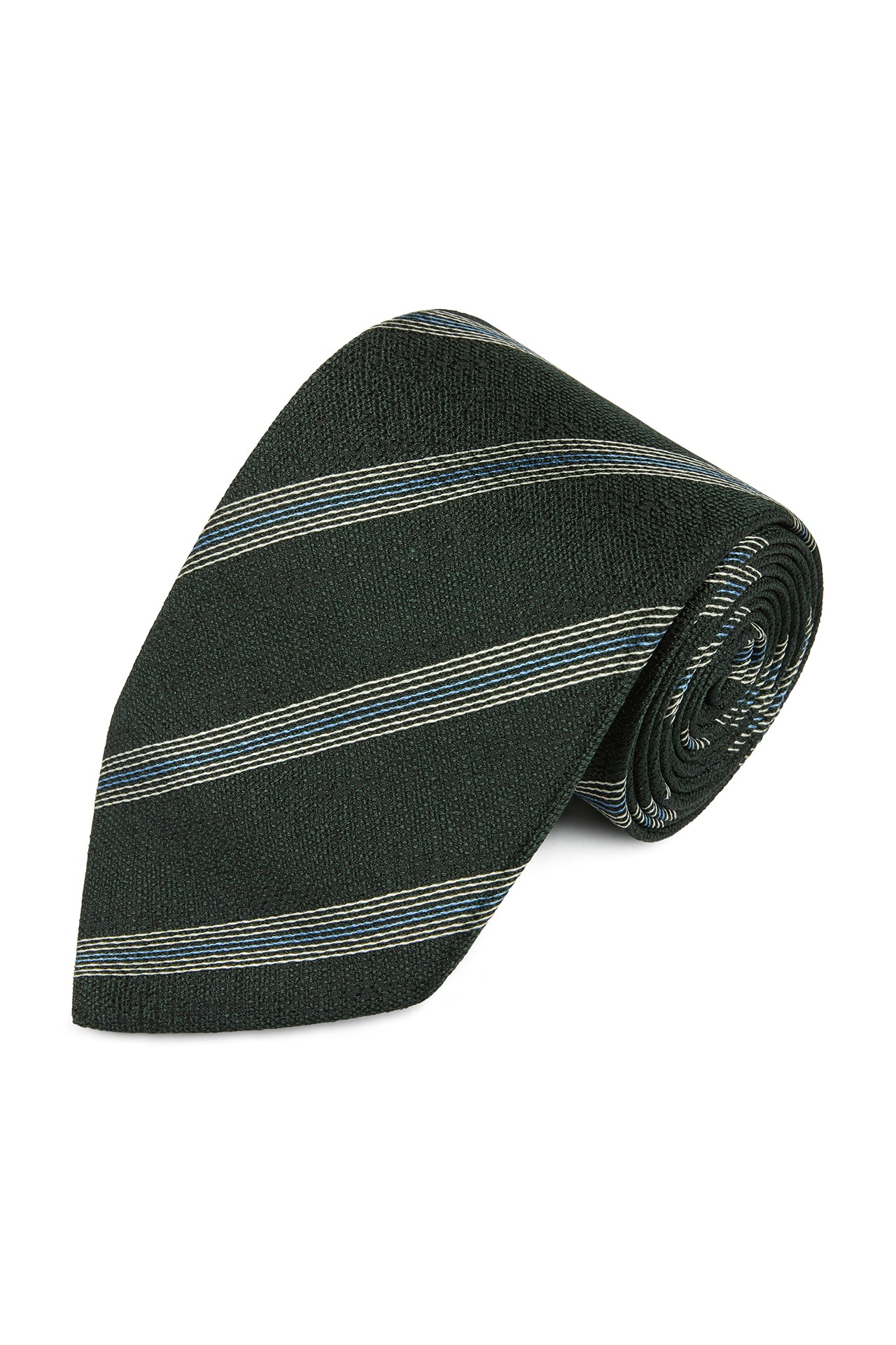 Mi Silk Stripe Tussah Tie
