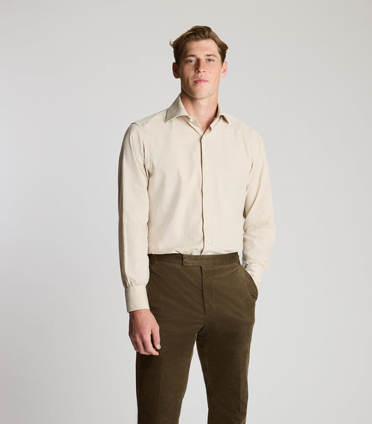 Ecru Cotton Cord Shirt