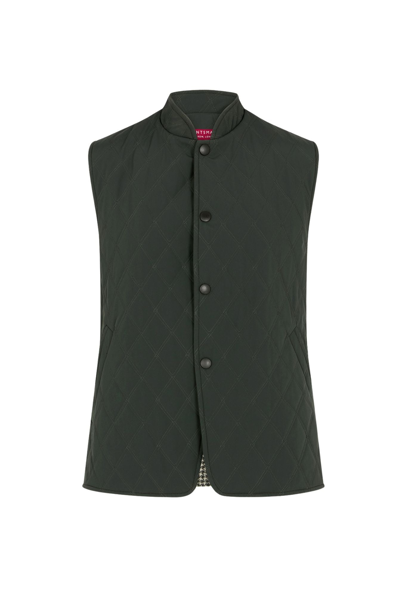 Green Quilted Cashmere Lined Gilet