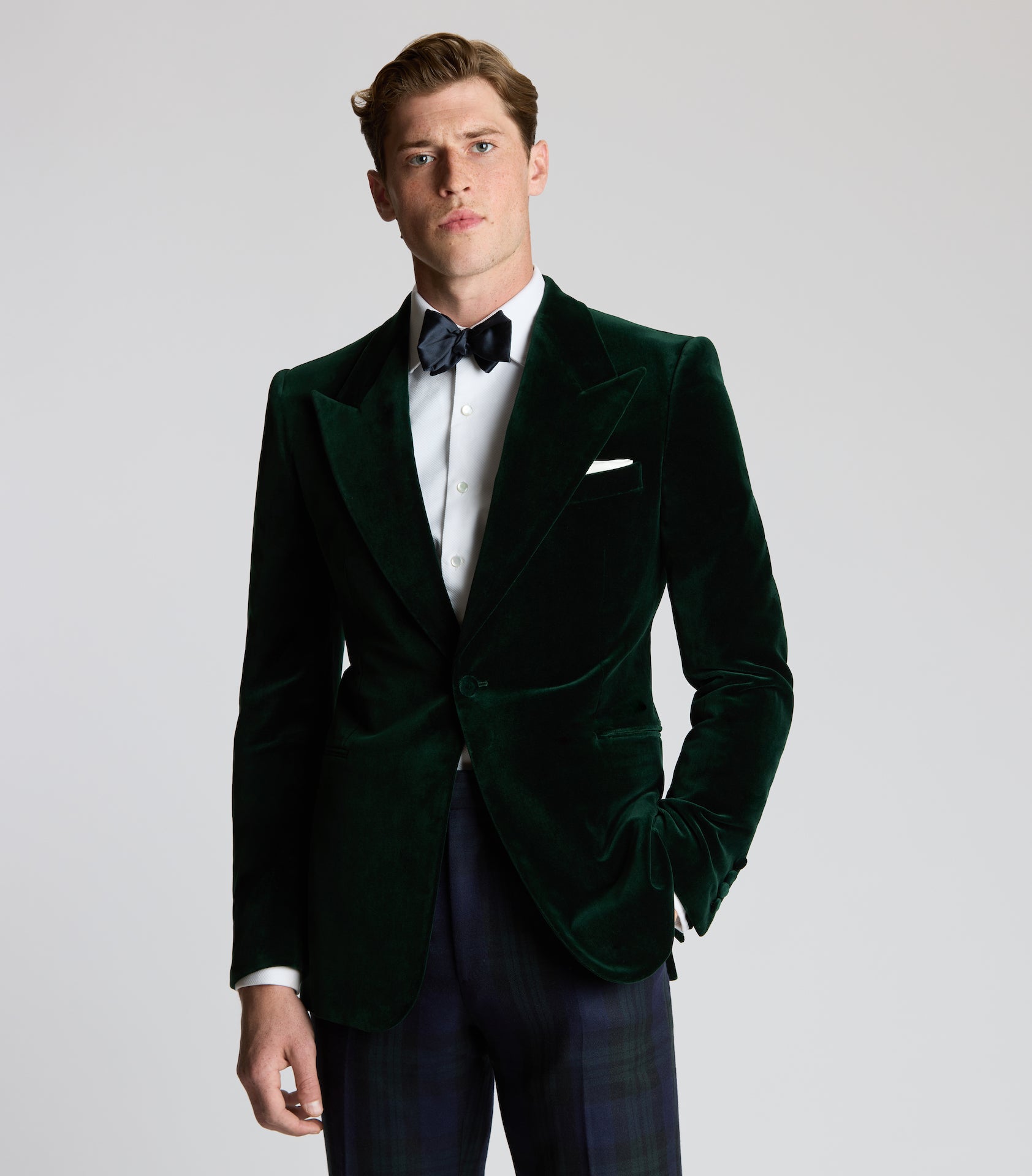 Green Velvet Single Breasted Cocktail Jacket – Huntsman Savile Row