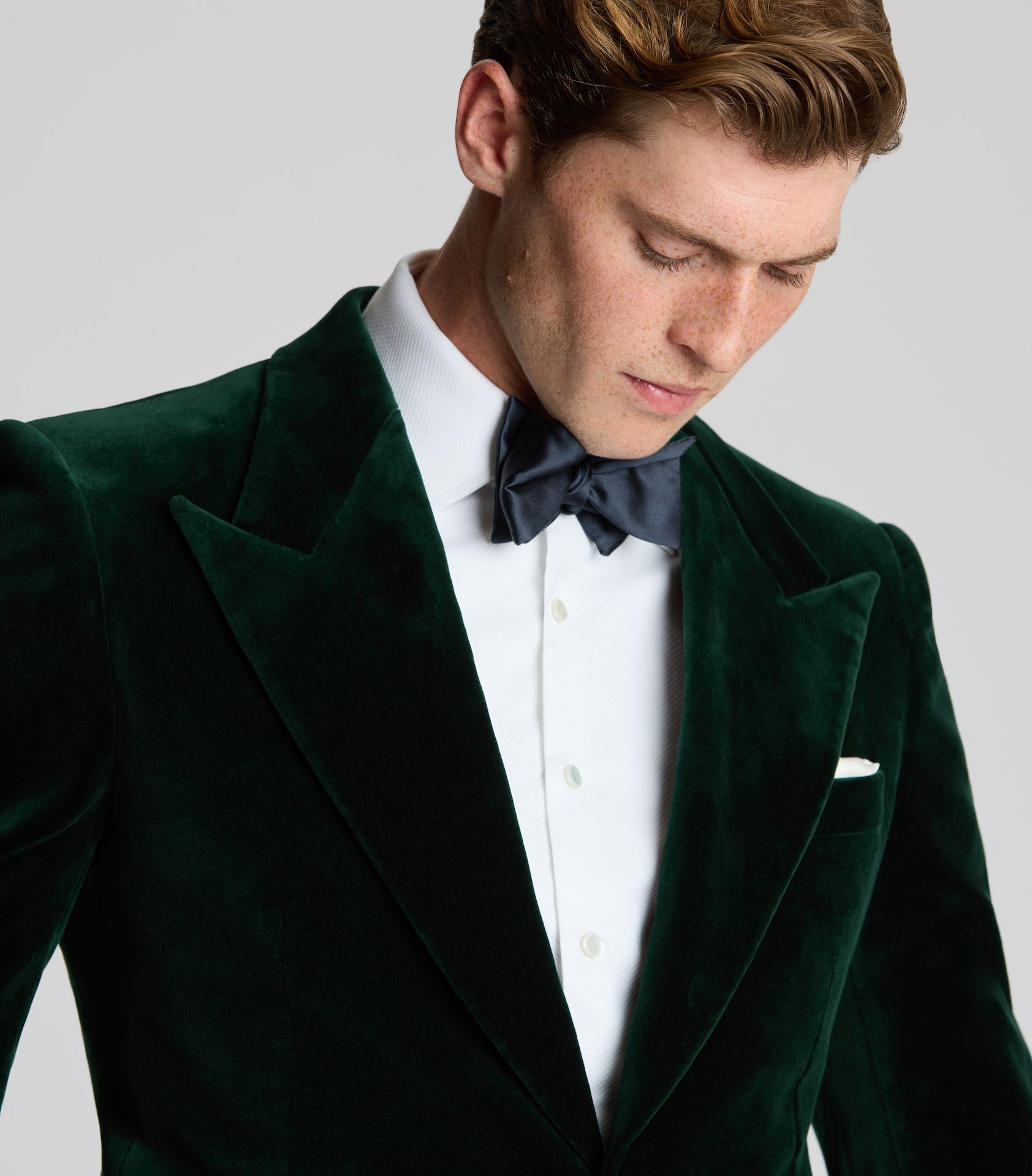 Green Velvet Single Breasted Cocktail Jacket – Huntsman Savile Row