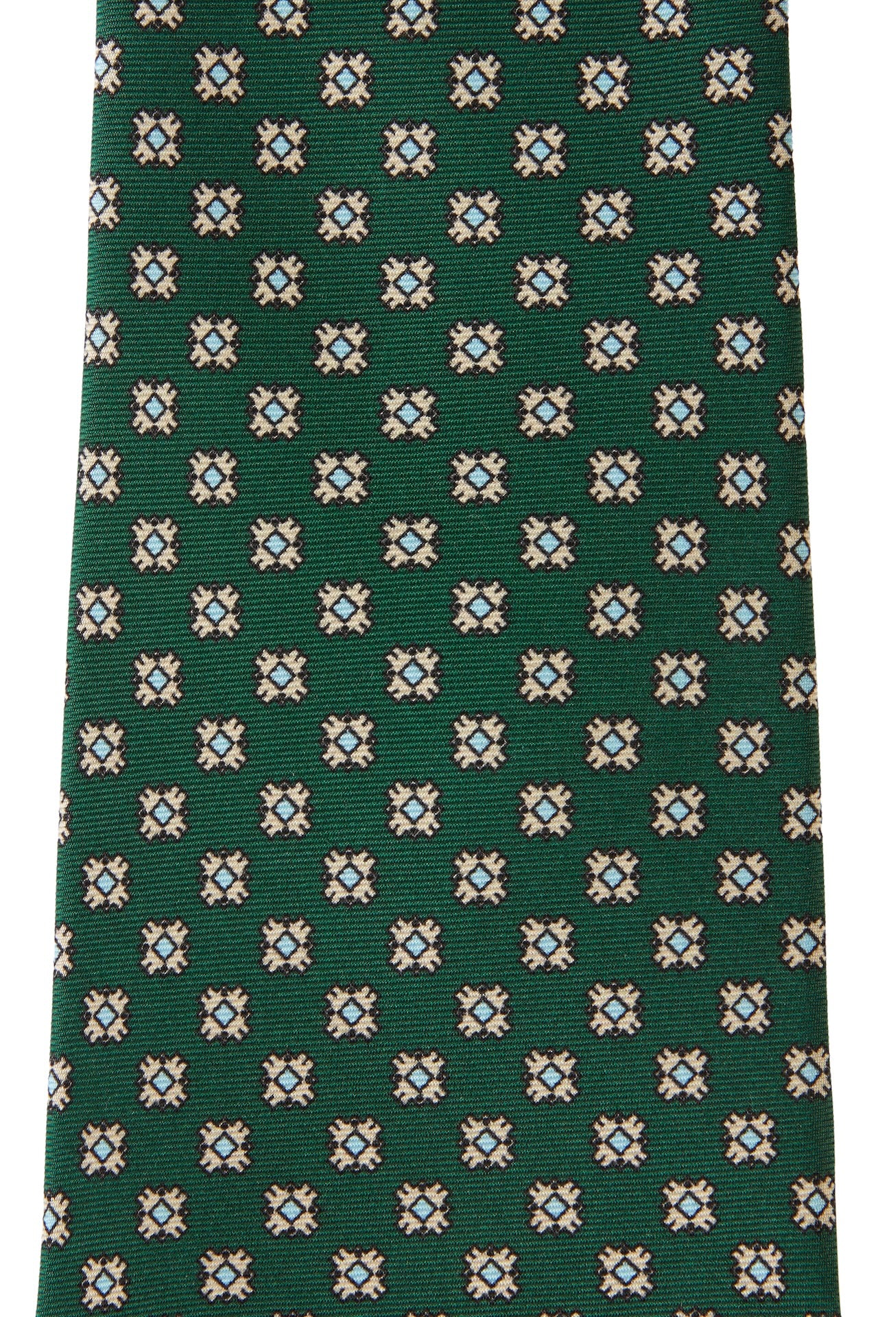 Green Square pattern Tie