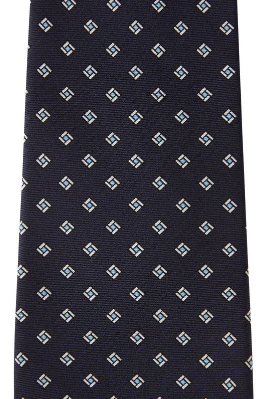 Navy Diamond Tie