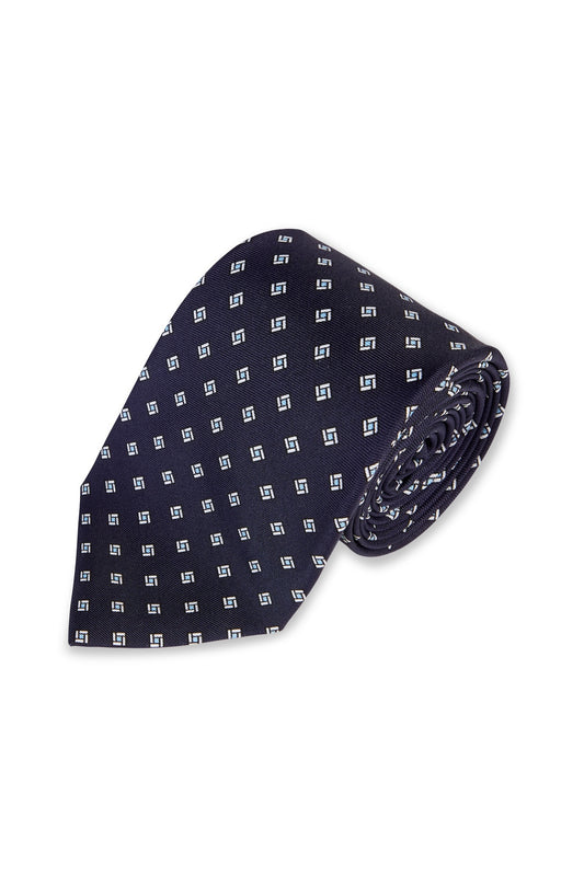Navy Diamond Tie