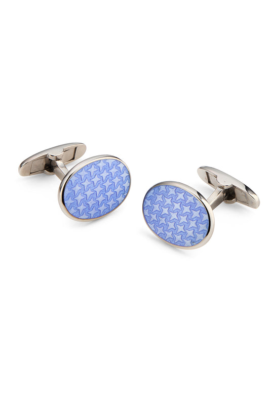 Four Point Star Enamel Cufflink
