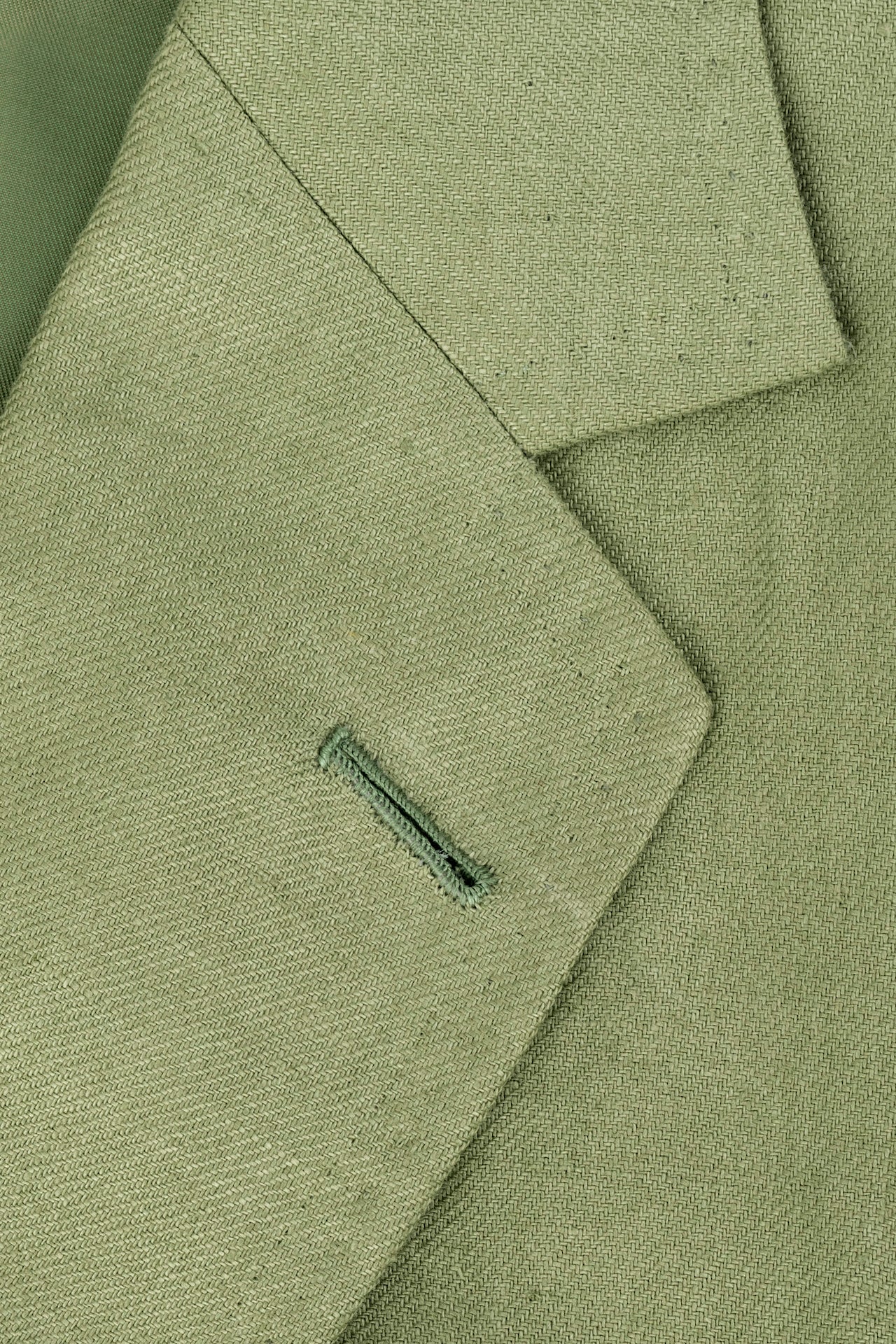 Sea Green Linen Single Breasted Patch Pocket Jacket