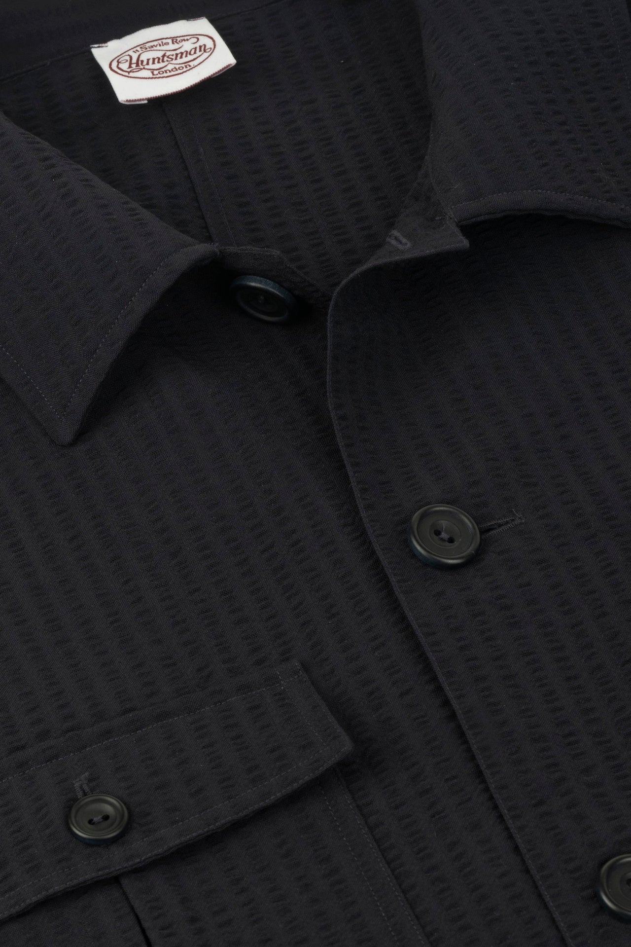 Hunter Safari Coat - Navy Wool 465