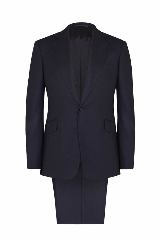 Navy Wool Twill Suit