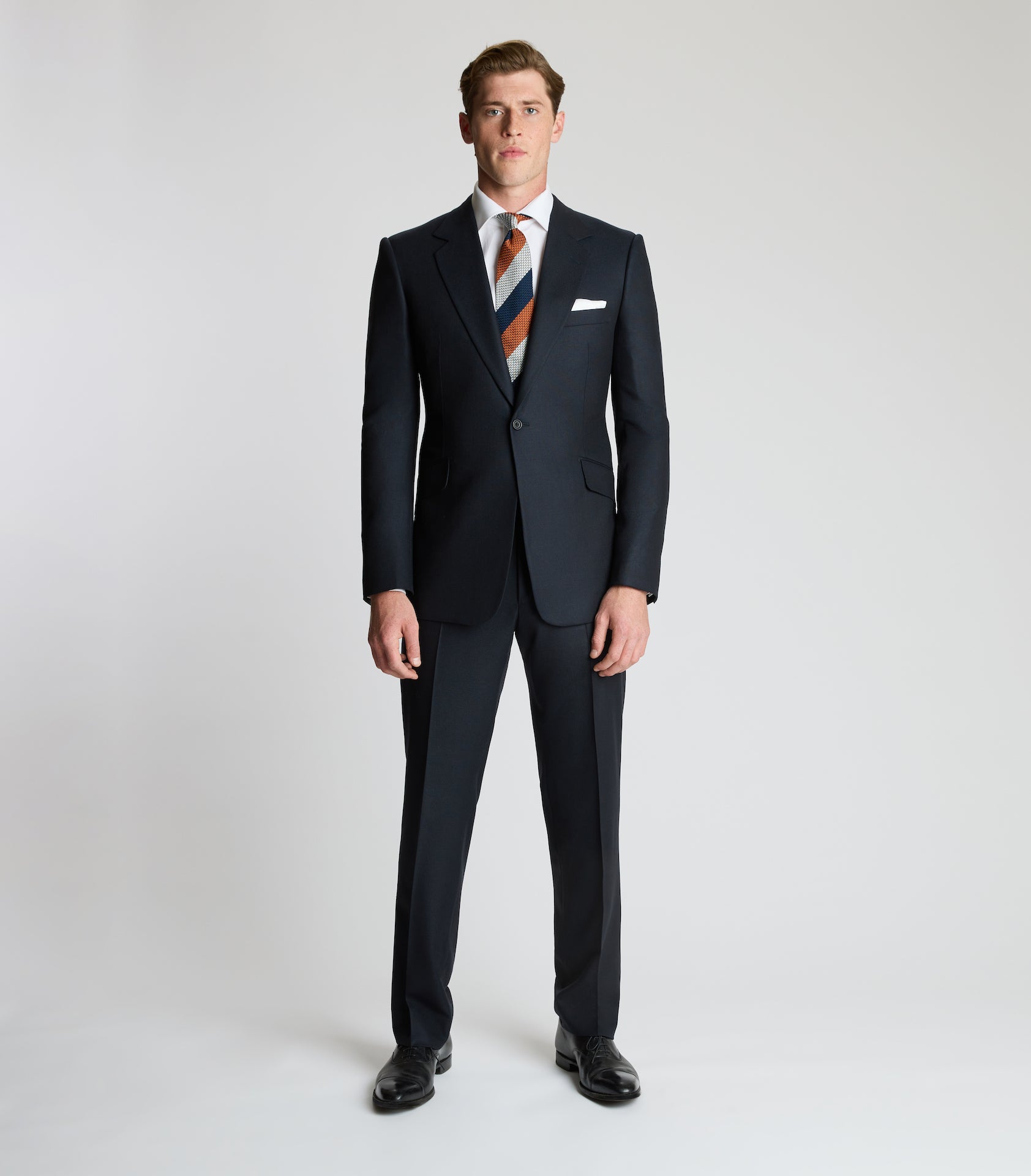 Navy Six-Ply Panama Single Breasted Suit