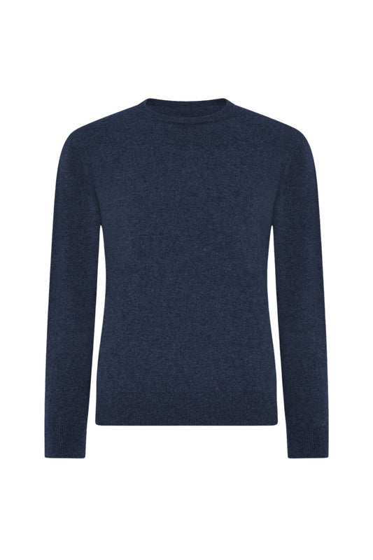 Navy Cashmere Crew Neck Jumper