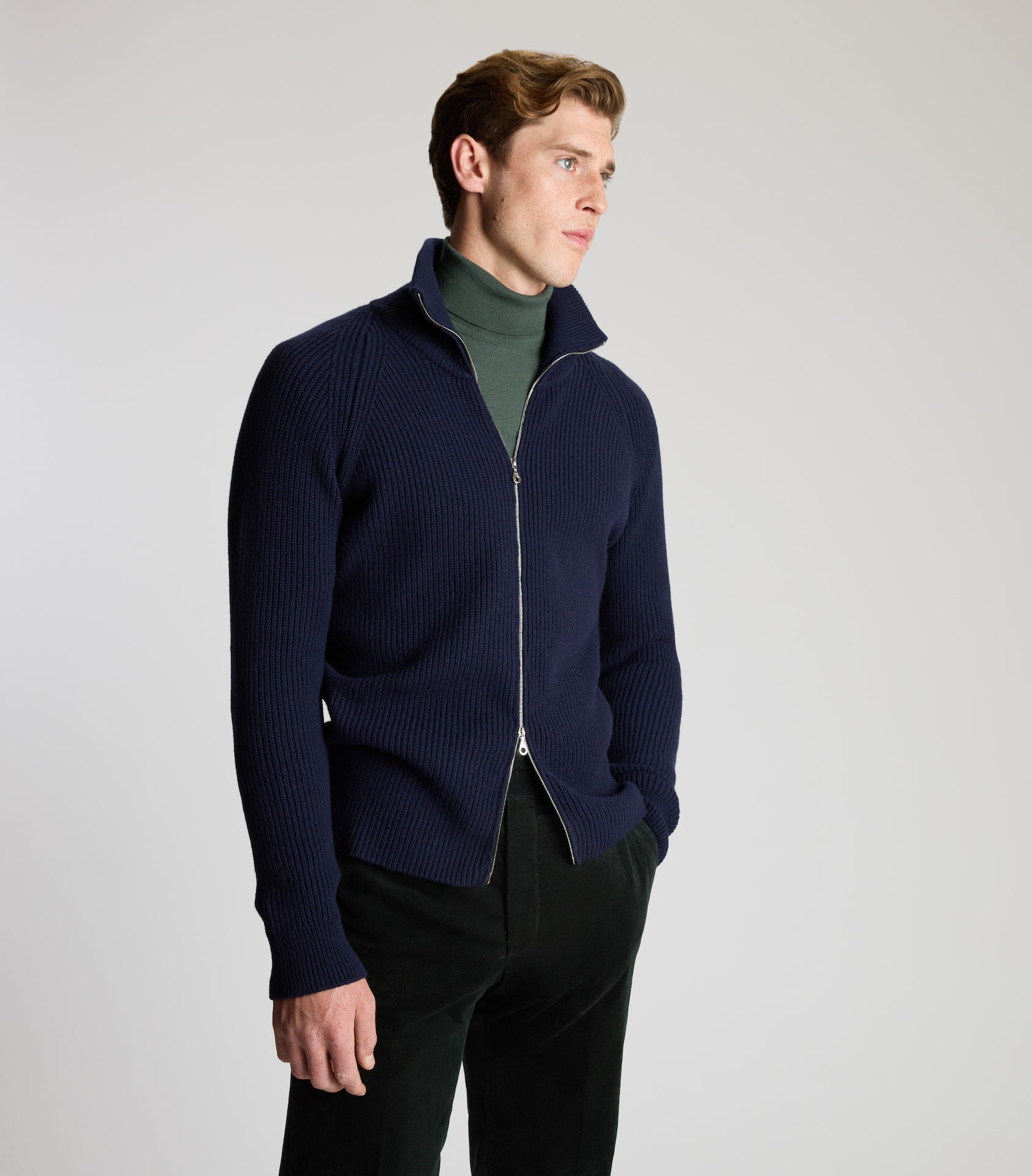 Double zipper sweater on sale