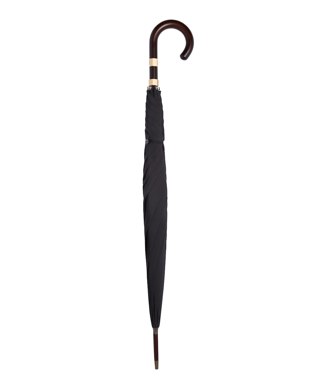 Black Dark Matte Wood Umbrella