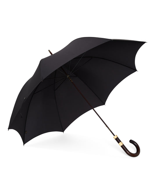 Black Dark Matt Wood Umbrella