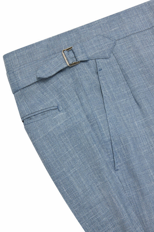 Light Blue Wool Trousers