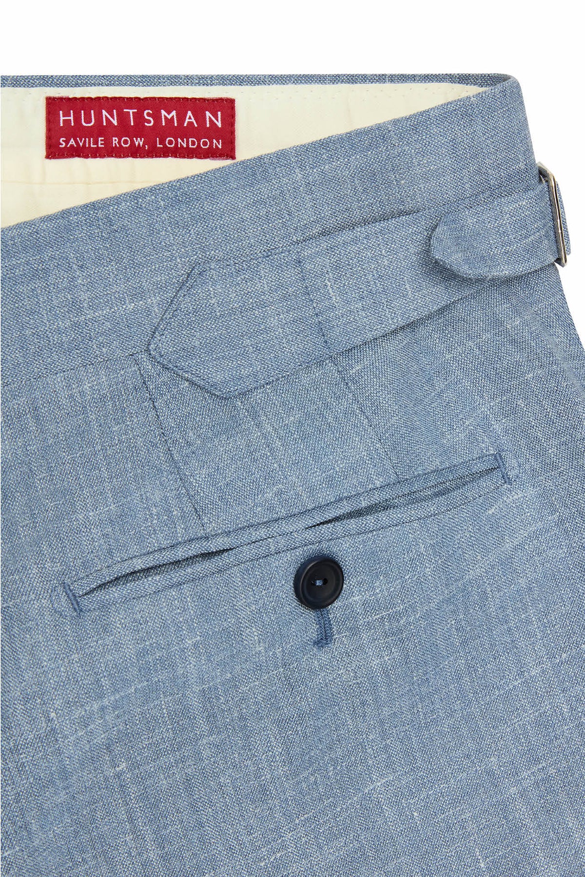 Light Blue Wool Trousers | Huntsman Savile Row