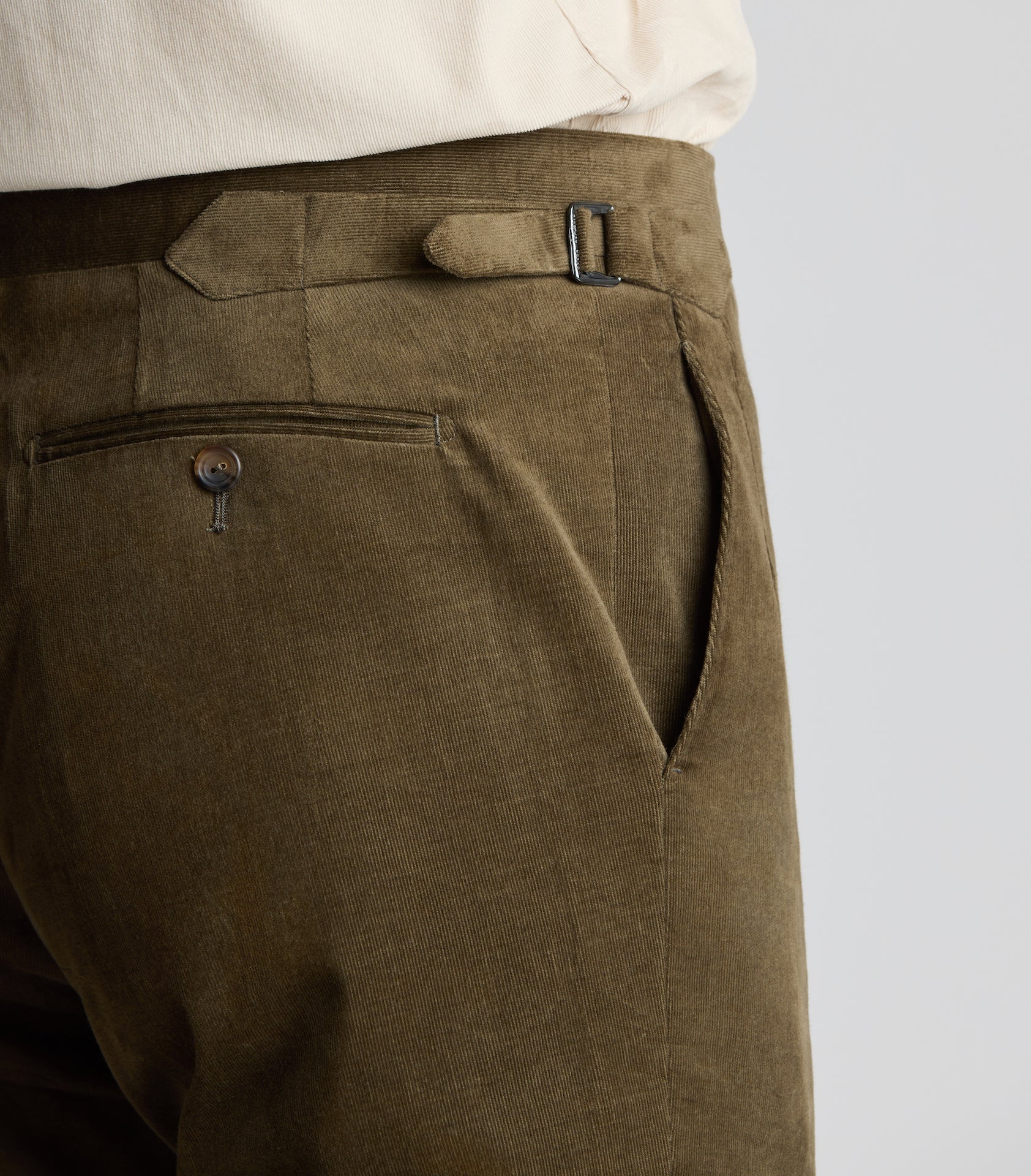 Sage Fine Cord Trousers