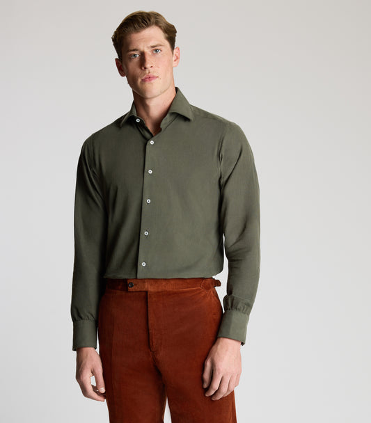 Sage Green Cotton Cord Shirt