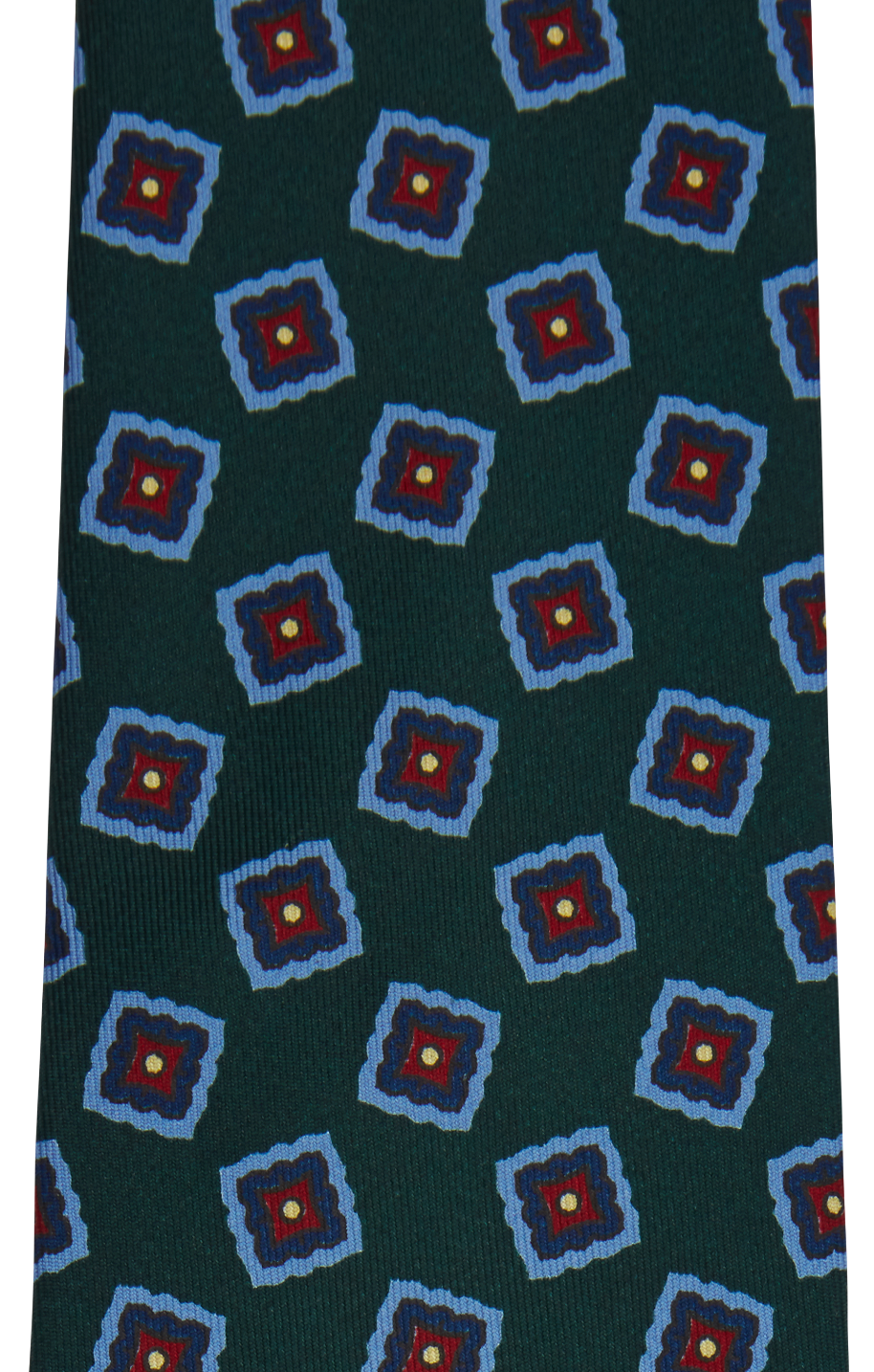 Navy and Teal Madder Silk Tie