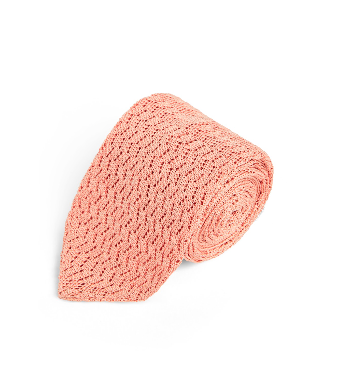 pointed knit tie
