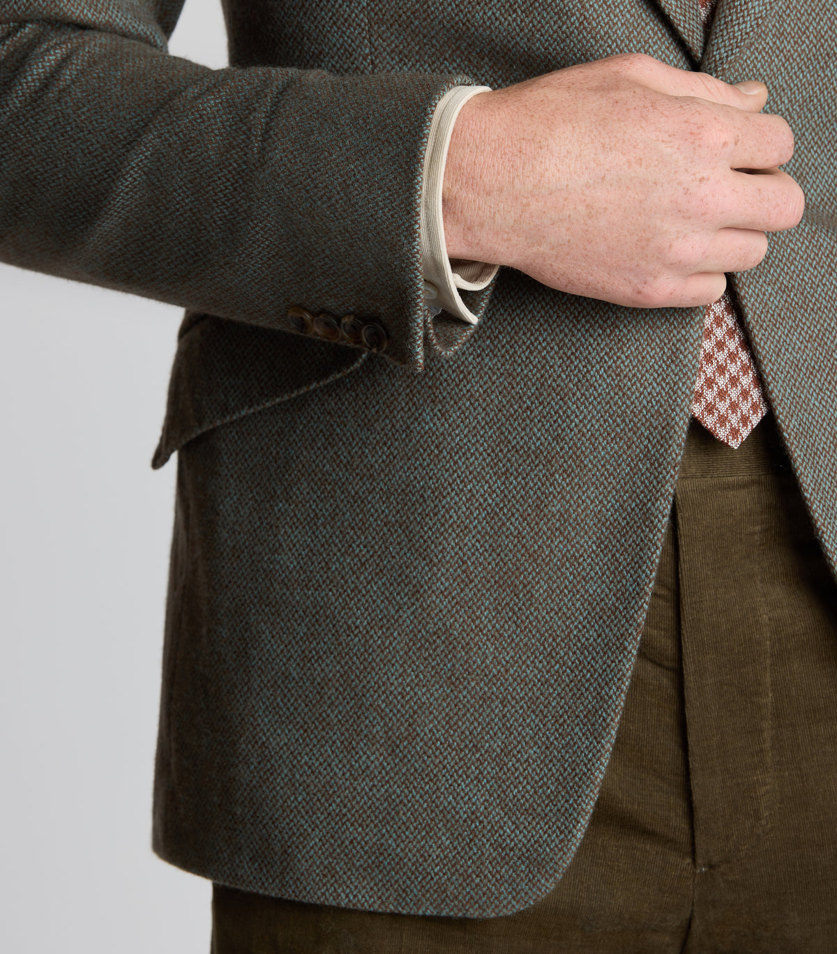 Sea Green Cashmere Sports Jacket | Huntsman Savile Row