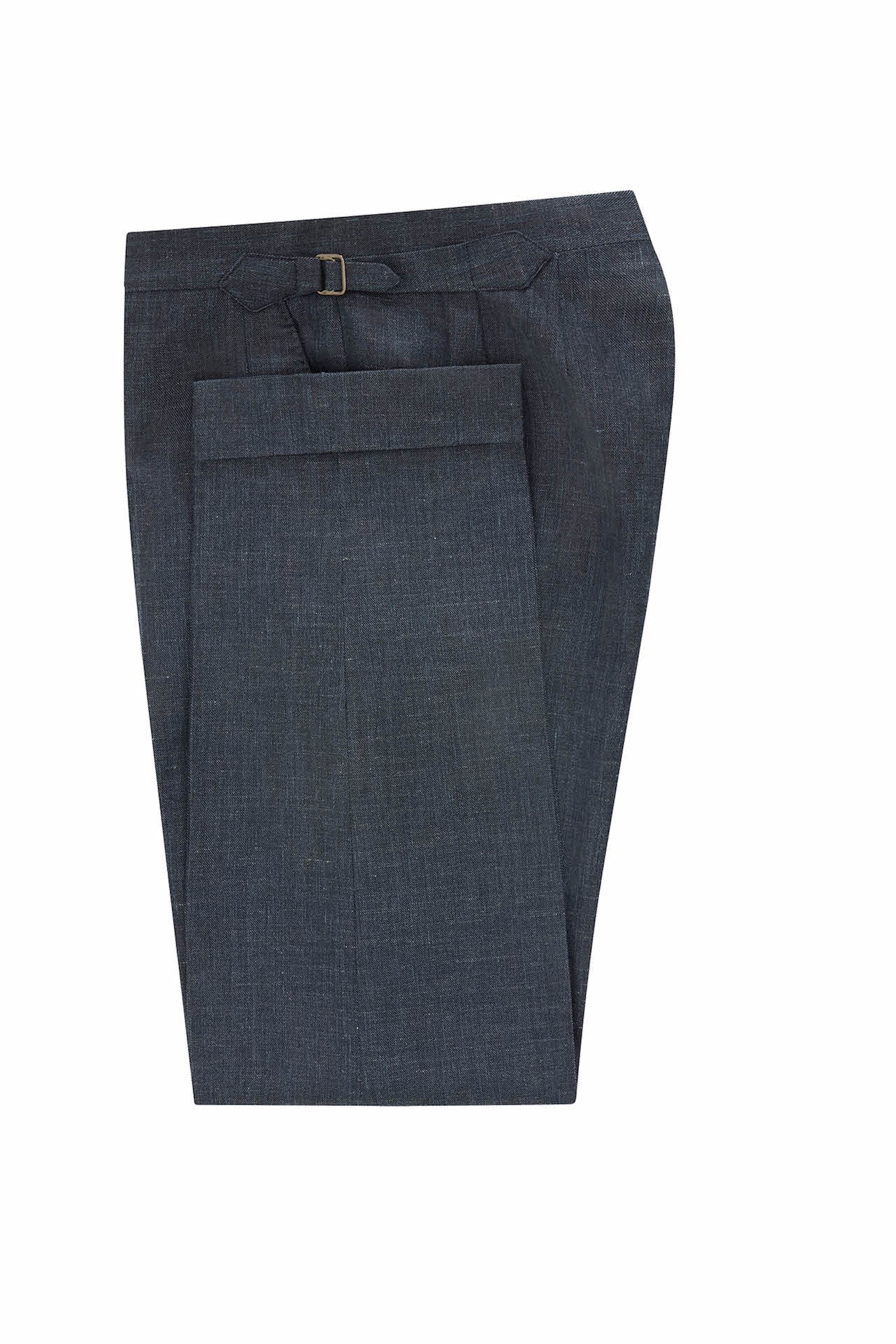 Petrol Blue Wool Trousers