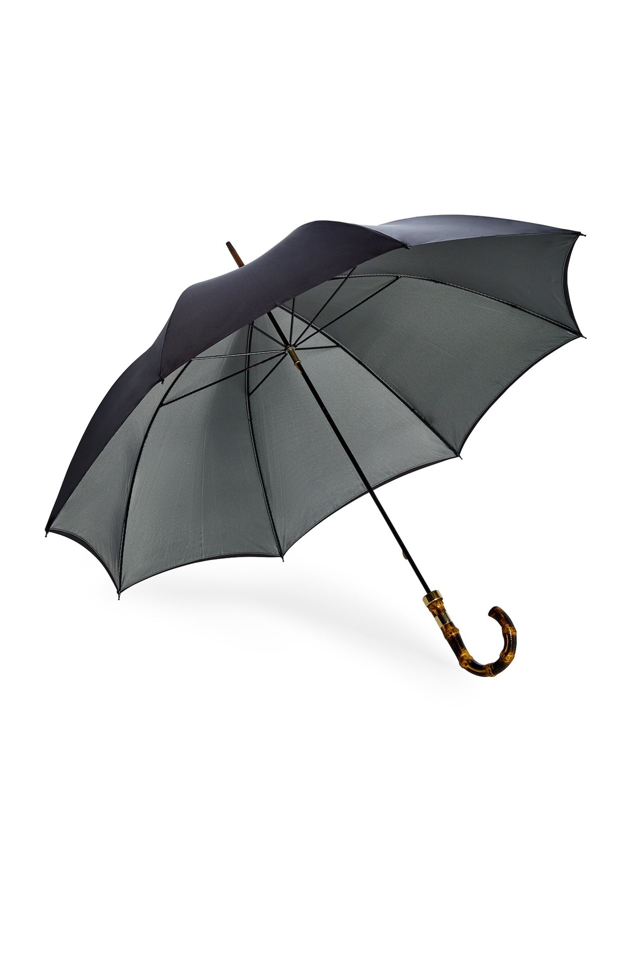 Black Houndstooth Double Canopy Umbrella