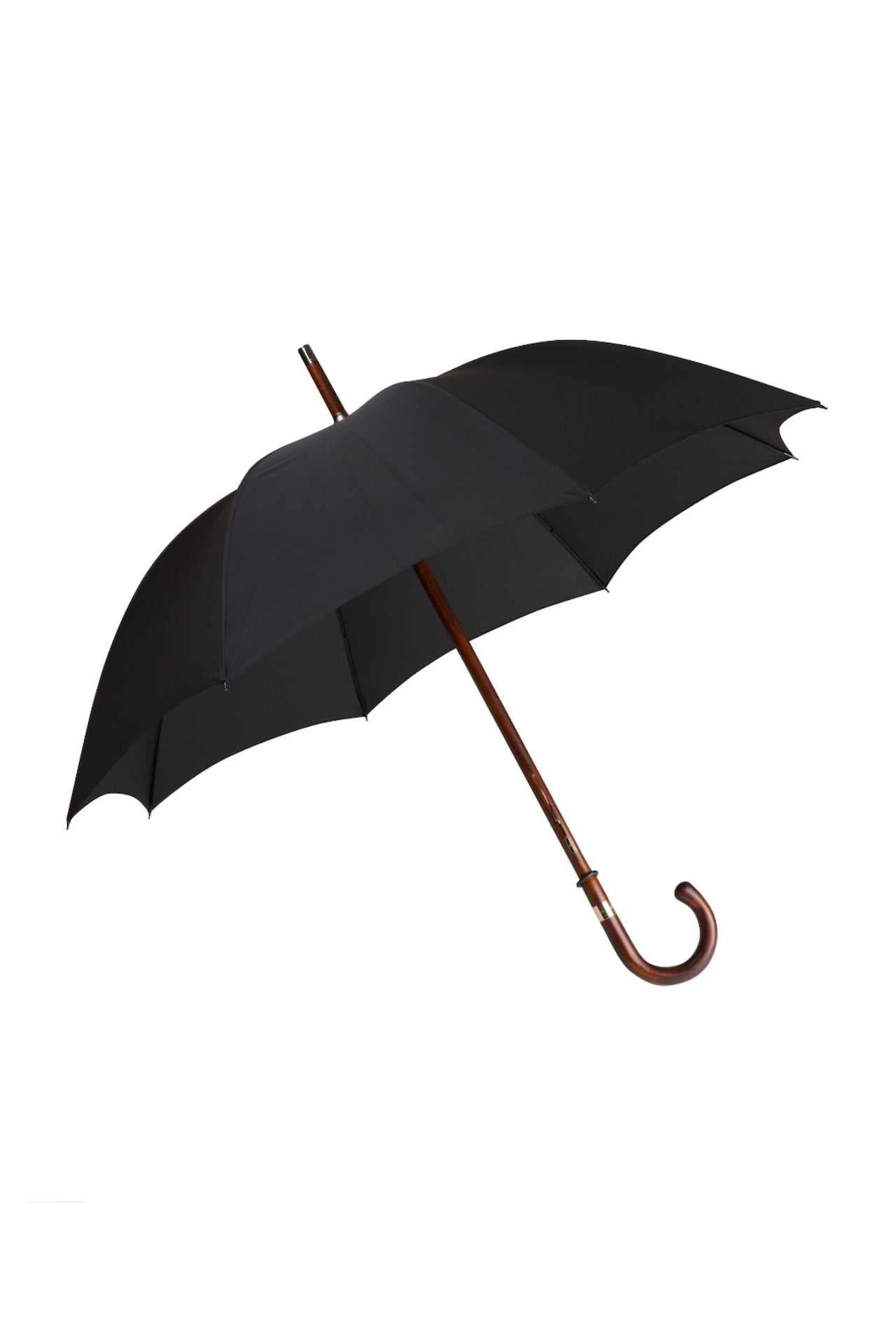 Black Polished Cherry Wood Umbrella