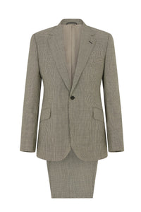 Black/White Micro Puppytooth Single Breasted Suit