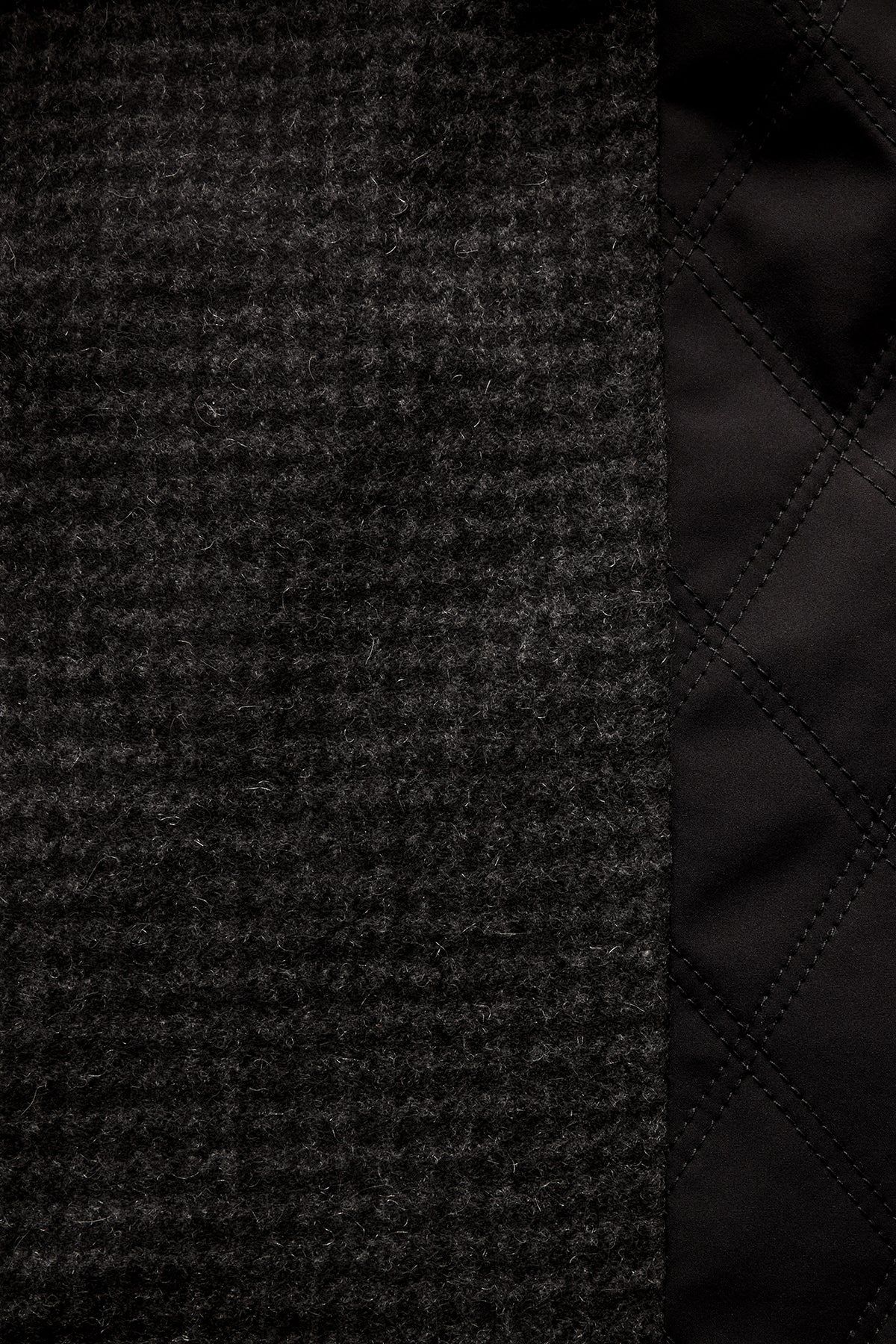 Black Quilted Cashmere Lined Gilet