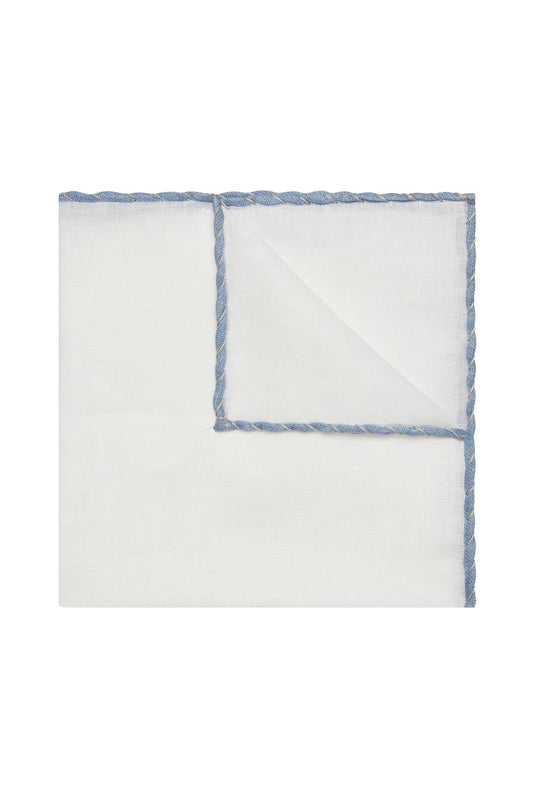White Linen Pocket square