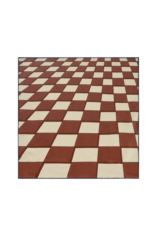 Checkerboard Silk Hopsack Pocket Square