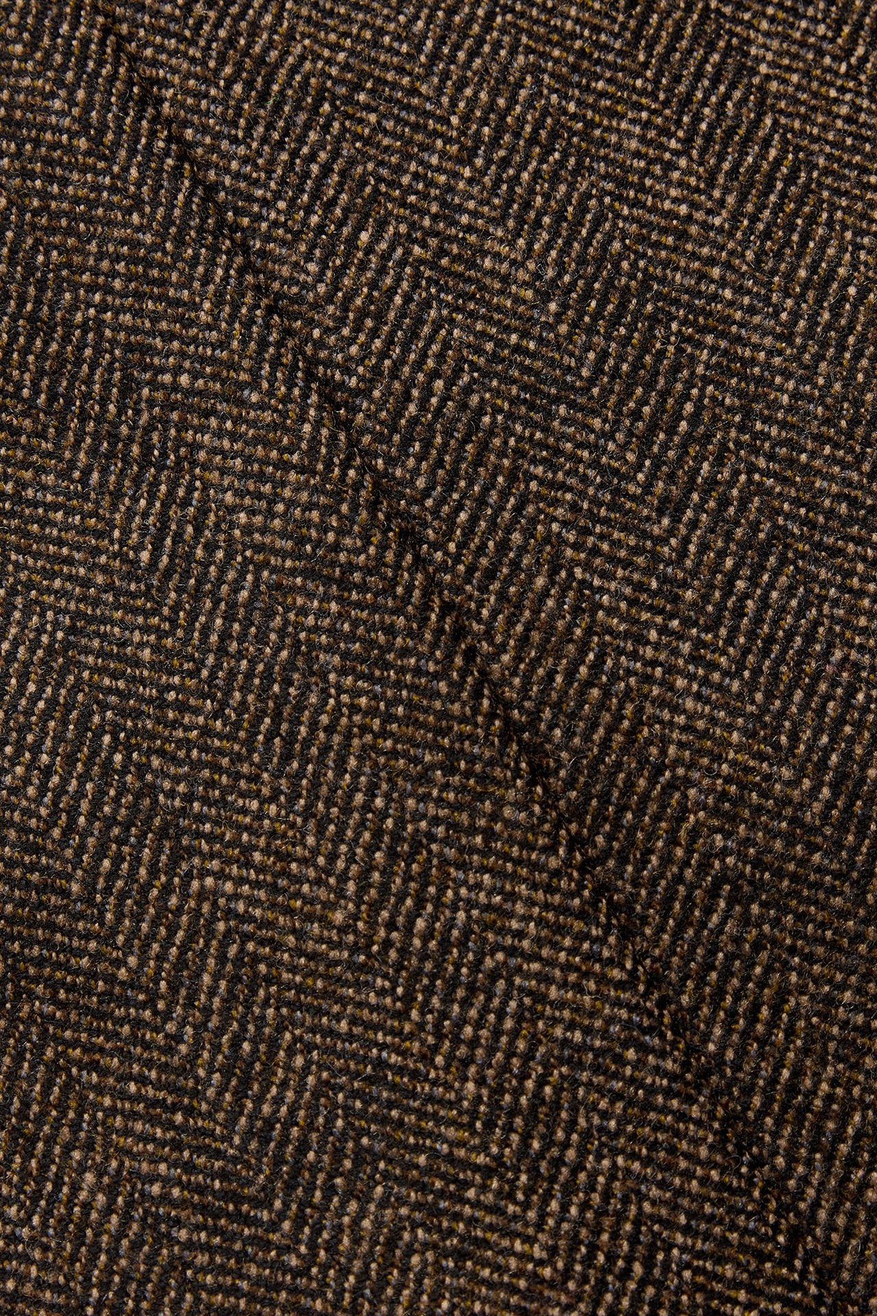 Brown Tweed Herringbone Single Breasted Suit