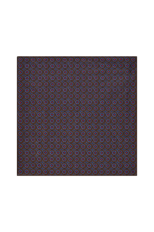 Brown Madder Double Sided Pocket Square