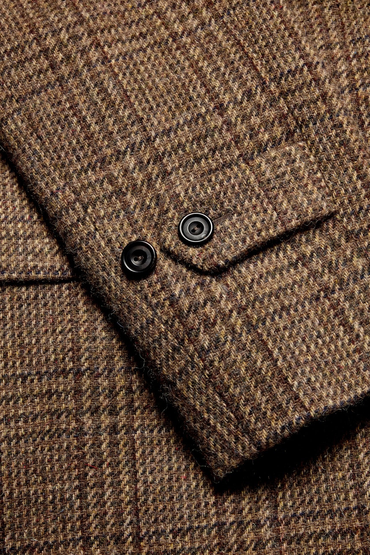 Brown Tweed Balmacaan Overcoat