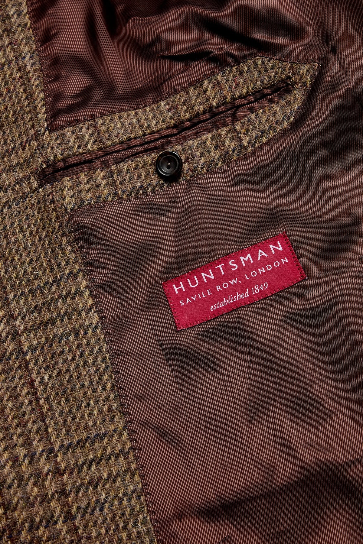 Brown Tweed Balmacaan Overcoat