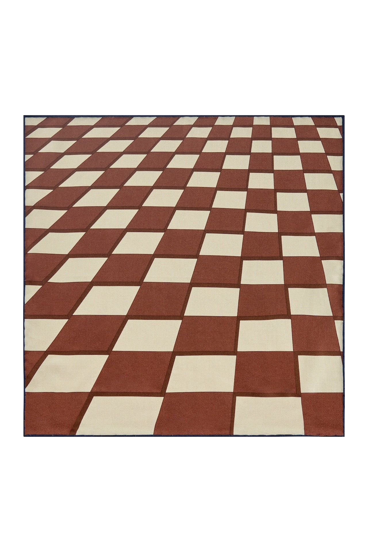 Checkerboard Hopsack Silk Cravat