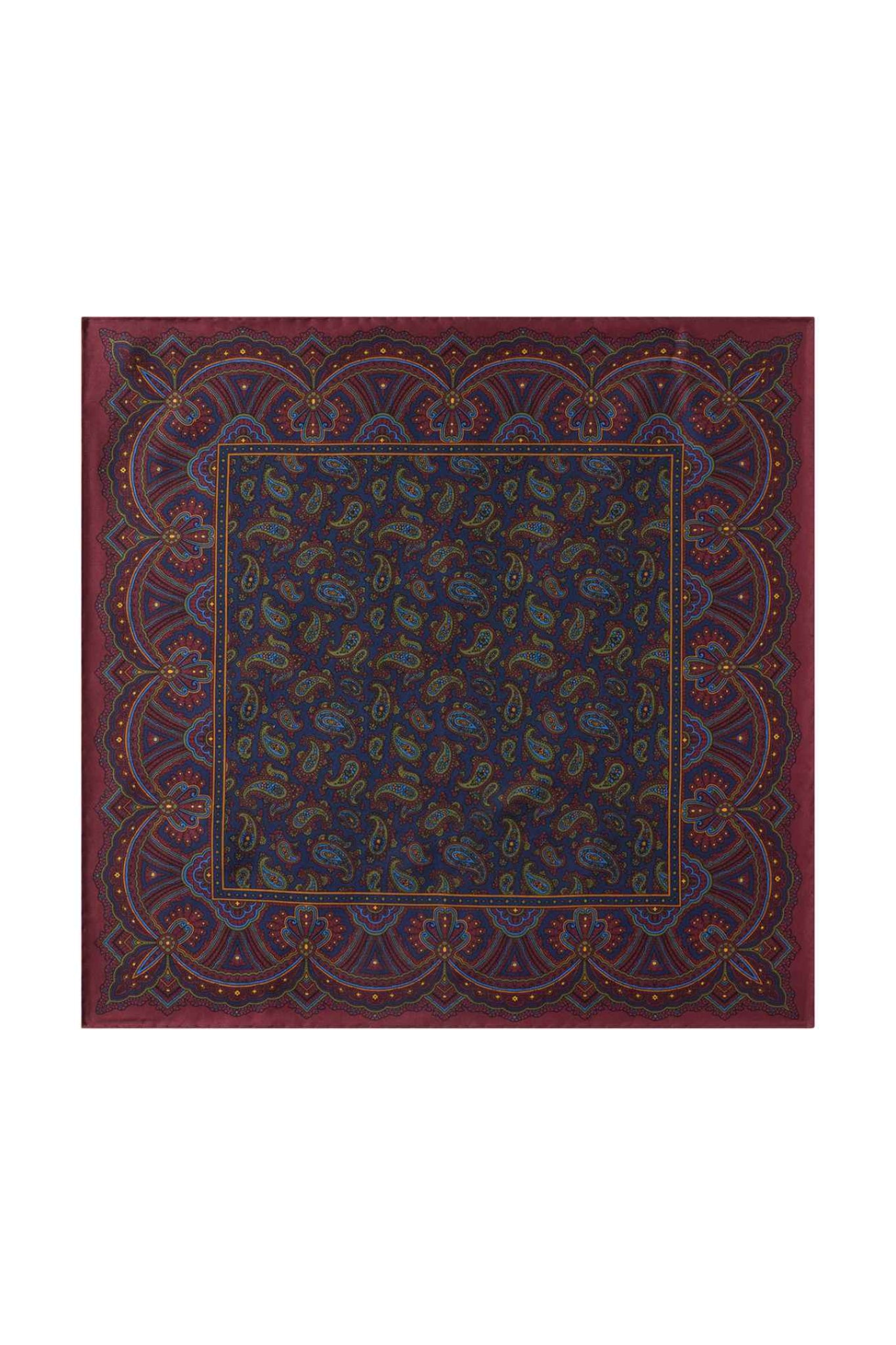 Huntsman Madder Pocket Square