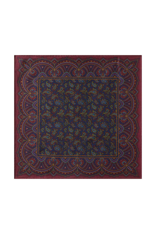 Huntsman Madder Pocket Square