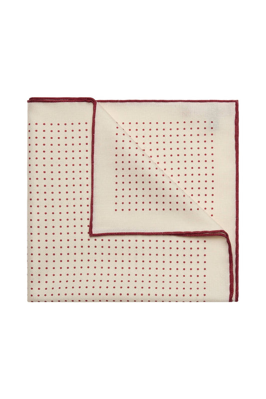 Spot Silk Hopsack Pocket Square