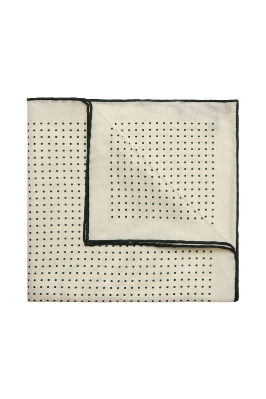 Spot Silk Hopsack Pocket Square