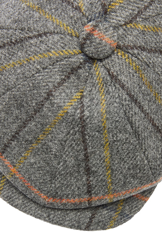 Grey House Overcheck Tweed Towton Cap