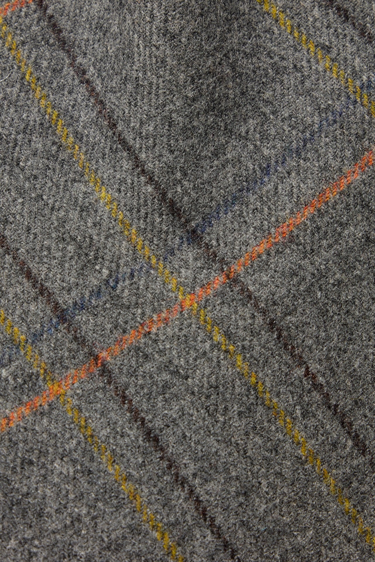 Grey Tweed House Overcheck Single Breasted Jacket