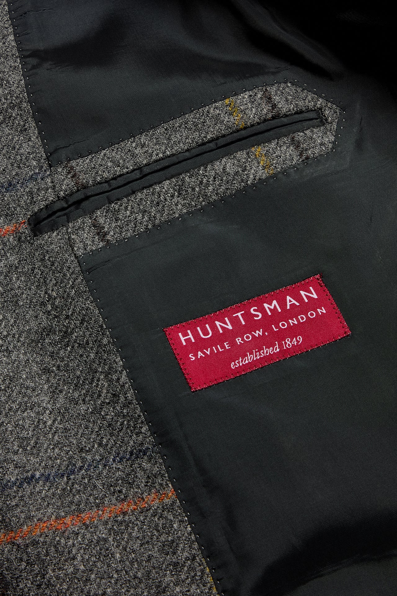 Grey Tweed House Overcheck Single Breasted Jacket